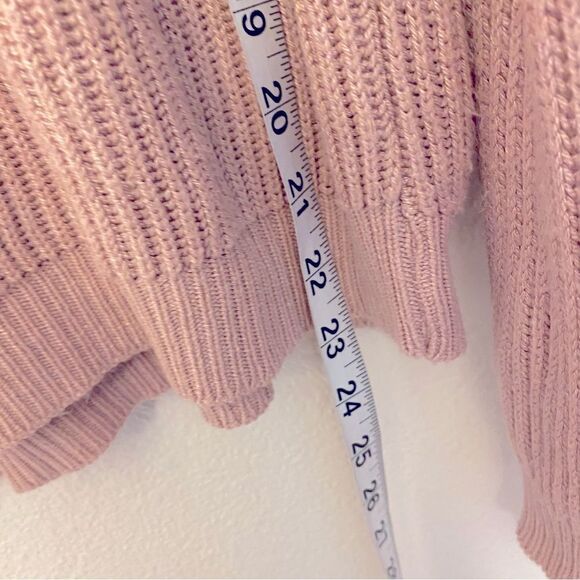 Brandy Melville blush Pink mauve boho Bronx Sweater crew neck One Size/ M - Picture 4 of 8